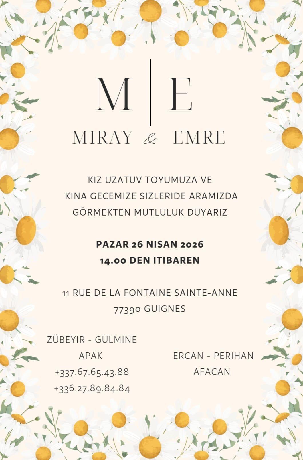 Miray & Emre |  Kiz uzatuv toyu